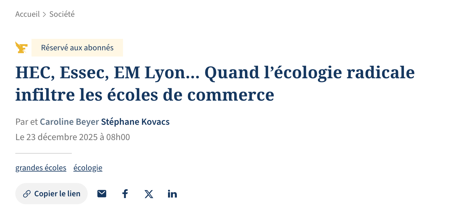 Mise en pratique d'un processus critique sur un article de presse